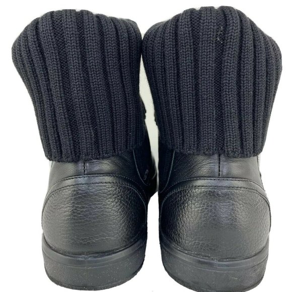 GUCCI Ankle Boots Mens 8.5 - 9 Black Leather KNIT main image 10